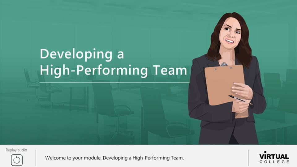 Developing high performing teams Course Title slide