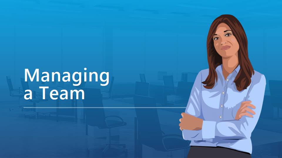 Managing a team Course Title Slide