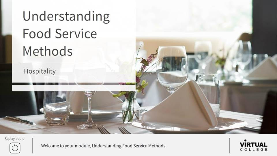 Understanding food service methods Title Slide