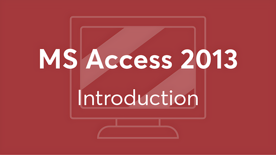 MS Access 2013 Introduction Title Slide